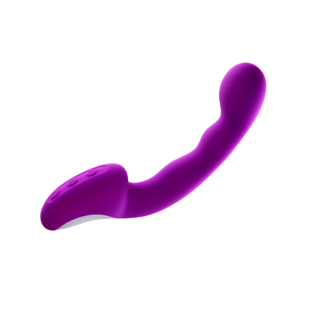 Silicone G-spot vibrator in purple