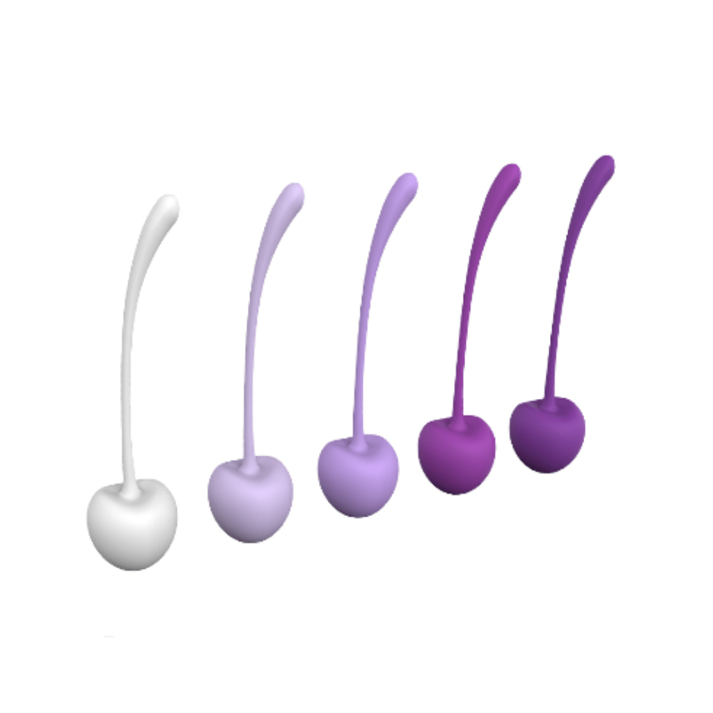 Five pieces weighted cherry shaped kegel training kit