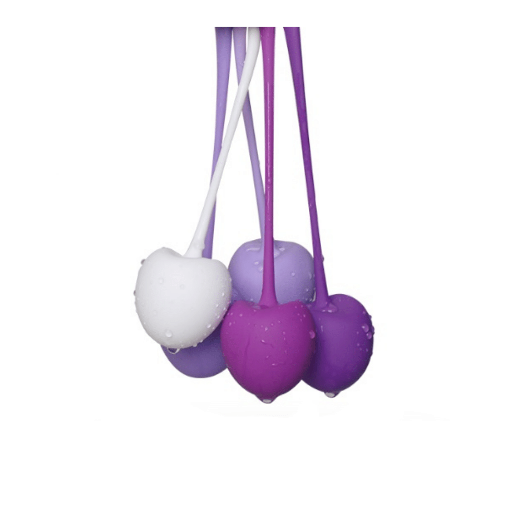 Five pieces weighted cherry shaped kegel training kit