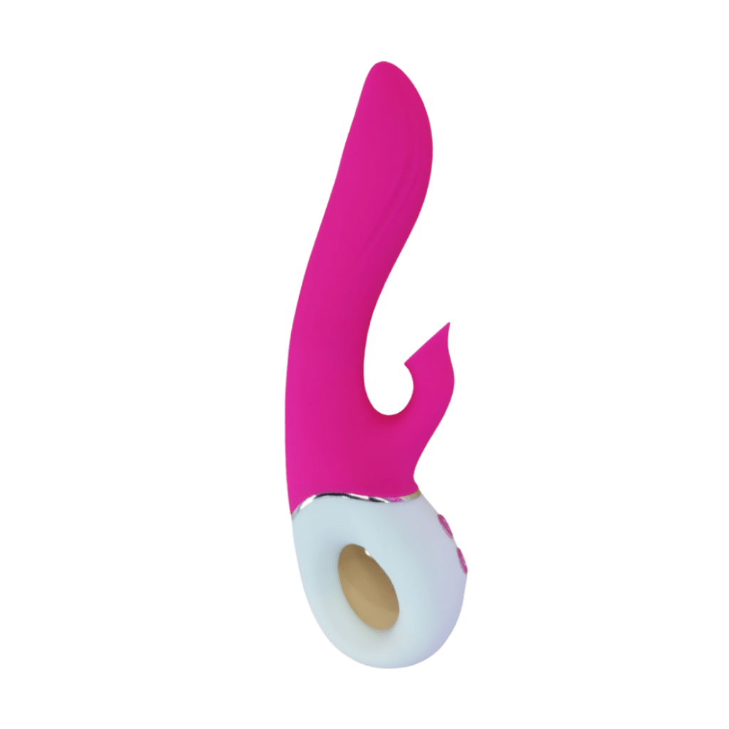 Purple heated dual vibrator with clit suction