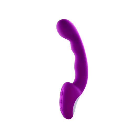 Silicone G-spot vibrator in purple