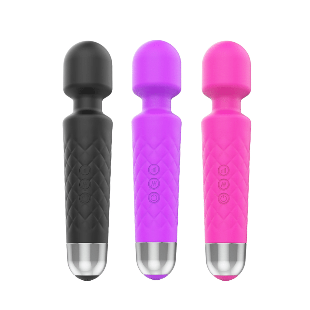 Mini silicone wand massager