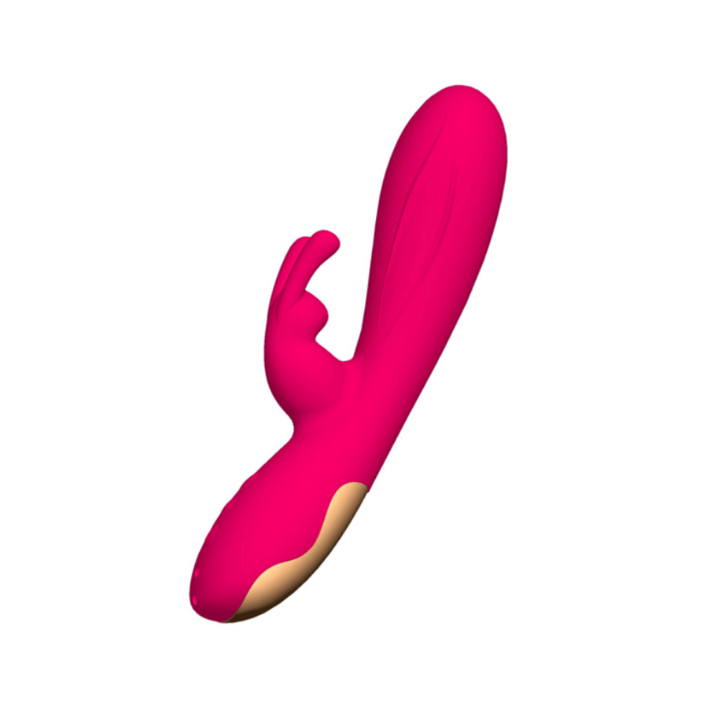 Compact rechargeable rabbit vibrator in magenta